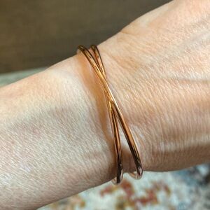 Tribe alive Rose goldtone cuff bracelet